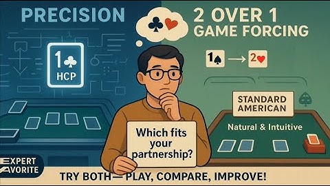 Bridge Learning (18) - Comparing the Precision and 2 over 1 Bidding Systems #bridgelessons #bidding