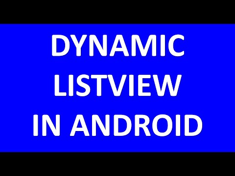 How to create listview with dynamic contents in android