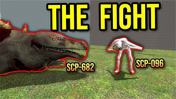 SCP-682 FIGHTS SCP-096 TO THE DEATH!! (gmod scp)