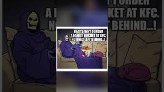 How considerate of Skeletor 💀🍗 #voiceacting #memes #kfc #skeletor #voiceover