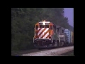 Burlington Northern in the 90s Part I a compilation