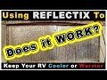 RV Living - Window Insulation REFLECTIX - How To Stay Warm in Winter