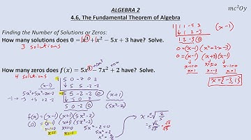 A2 4.6, The Fundamental Theorem of Algebra