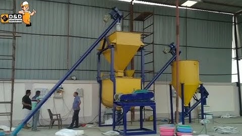 TILE ADHESIVES I AAC BLOCK JOINTING MORTAR I READY-MIX PLASTER MAKING PLANT 2-4 TPH CAPACITY