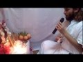 Swami Purnachaitanya performing Guru Puja in Arunachal Pradesh