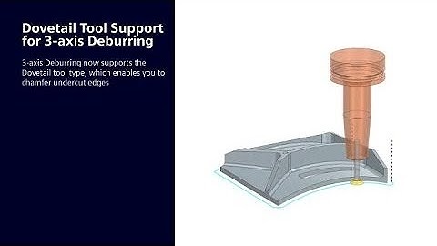 Dovetail Tools for 3-Axis Deburring in NX CAM