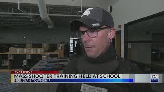 Mass shooter training held at school