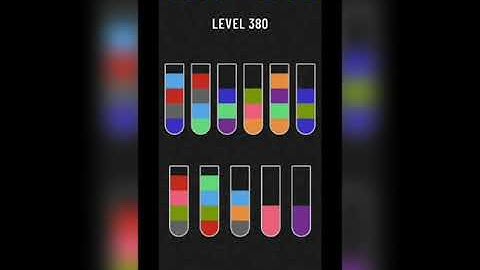 Water sort puzzle level 380