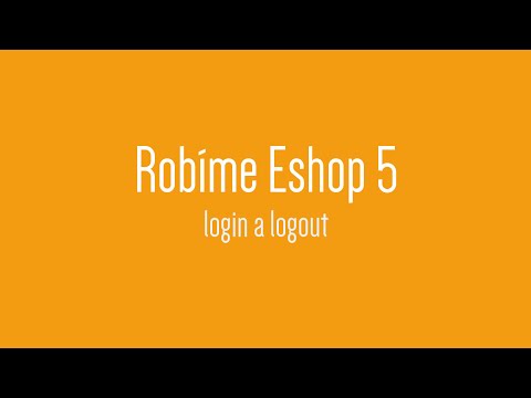 Robíme Eshop 5 - login a logout