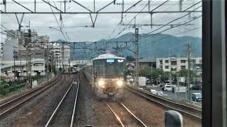 JR西日本 223系6000番台 R編成+221系 K編成 草津線 C普通 柘植行 223系2000番台 W17編成 普通 姫路行 JR貨物 EF510-4号機 レッドサンダー 貨物列車 南草津 膳所