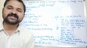 Friend Function Program || C++ Program to swap two members between 2 classes using Friend Function