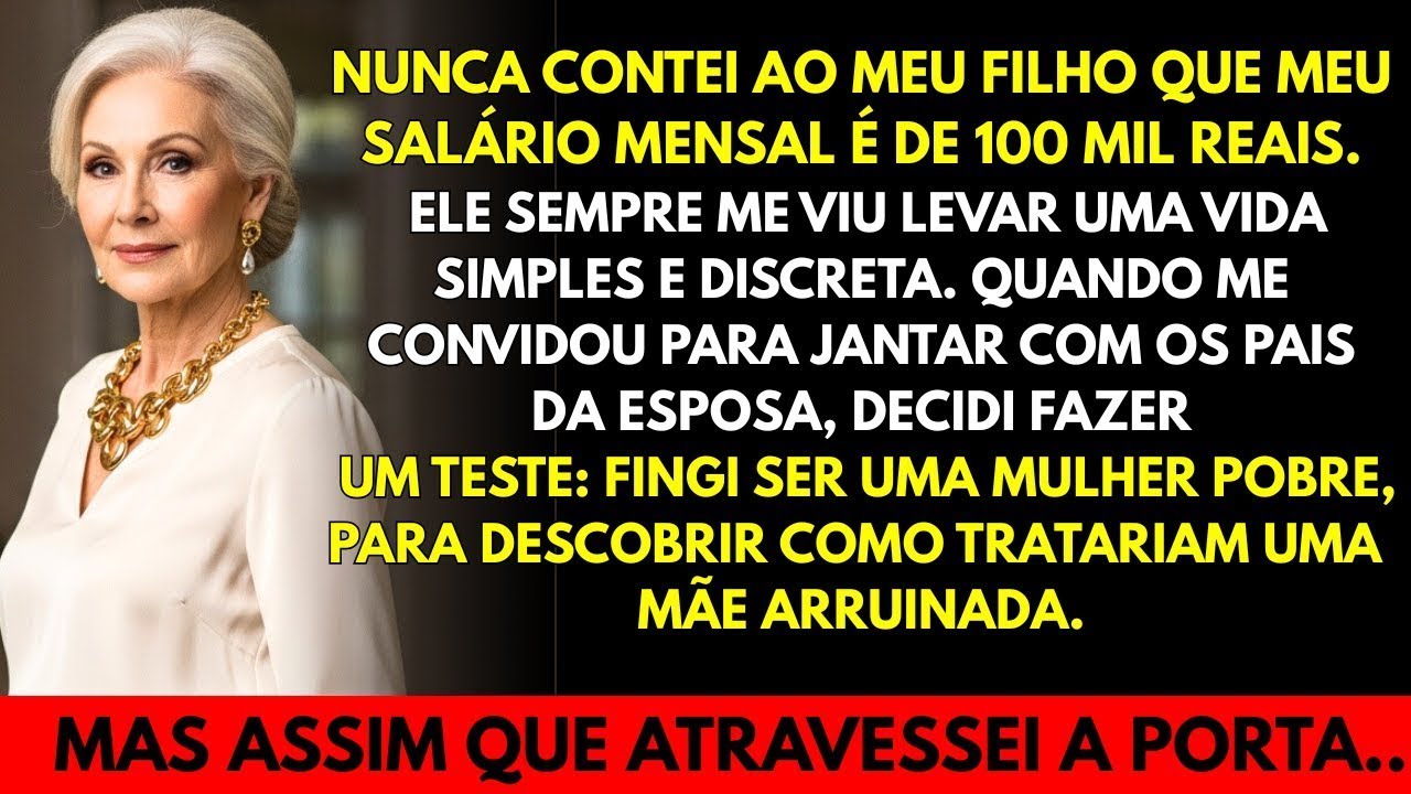 Meu filho me levou para jantar com a família da esposa… fingi ser pobre e descobri a verdade.