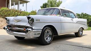 1957 Chevrolet Bel Air Sport Coupe Restomod 350ci V8 Walk-around Video