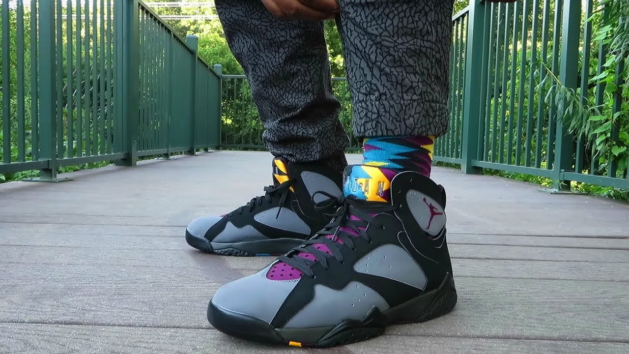 bordeaux 7s on feet