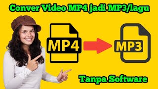 cara mengubah video menjadi mp3 di laptop tanpa aplikas