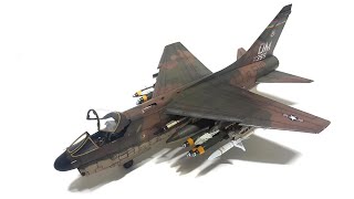 : A-7D Corsair II .  1:33 scale paper model made from GPM 067 magazine.