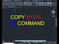 How to copy move ortho mode use on autocad?