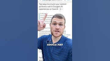 Google EXPOSES How To Rank in AI Overviews 👀 #aioverview #aiseo #seotips