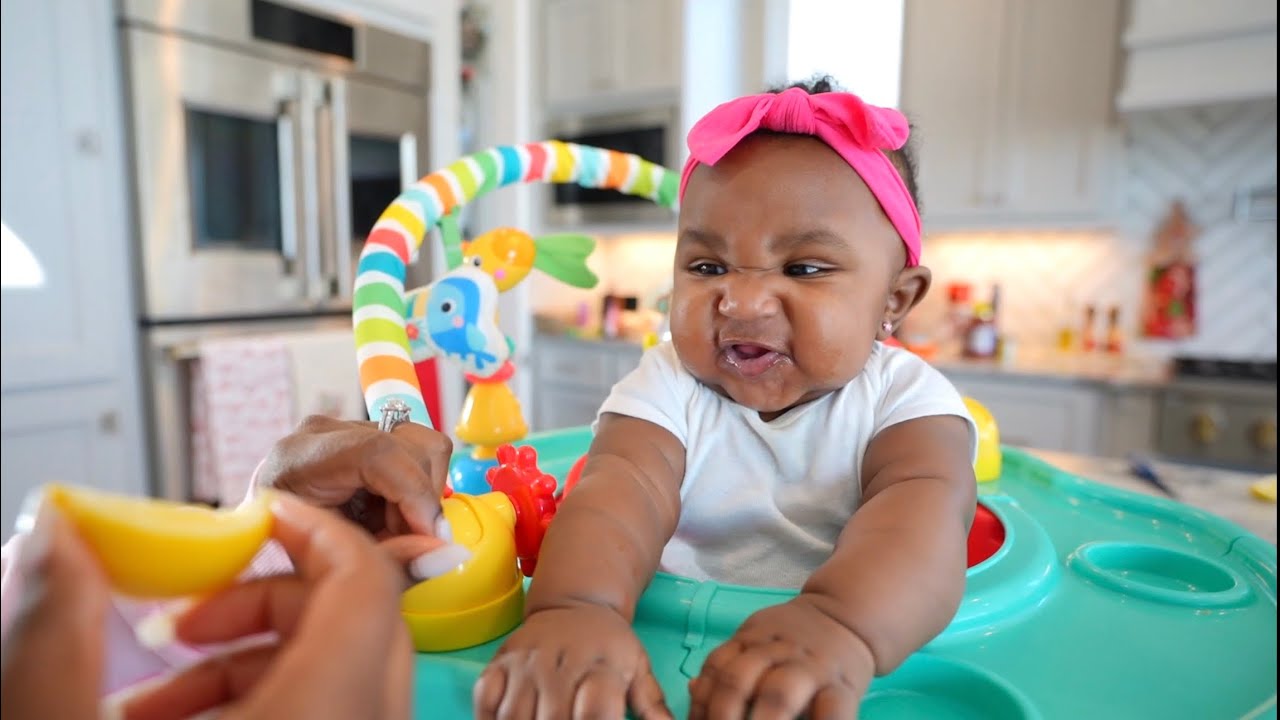 BABY KAISLEY EATS A LEMON FOR THE FIRST TIME! *HILARIOUS*