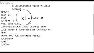 STD-10th HTML Comment tag | In Gujarati | Amrutgiri Goswami screenshot 2