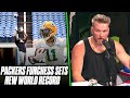 Pat McAfee Reacts: Packers Devin Funchess Breaks Football Catch World Record