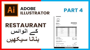 How To Create An Restaurant Invoice Design In Adobe Illustrator