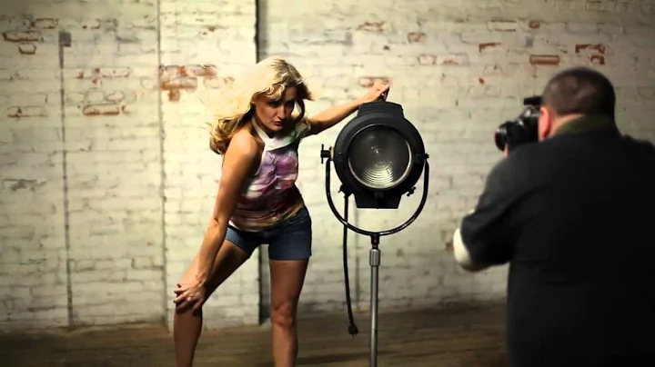 Blonde Sassy Model Gina Perkins Photoshoot at Behi...