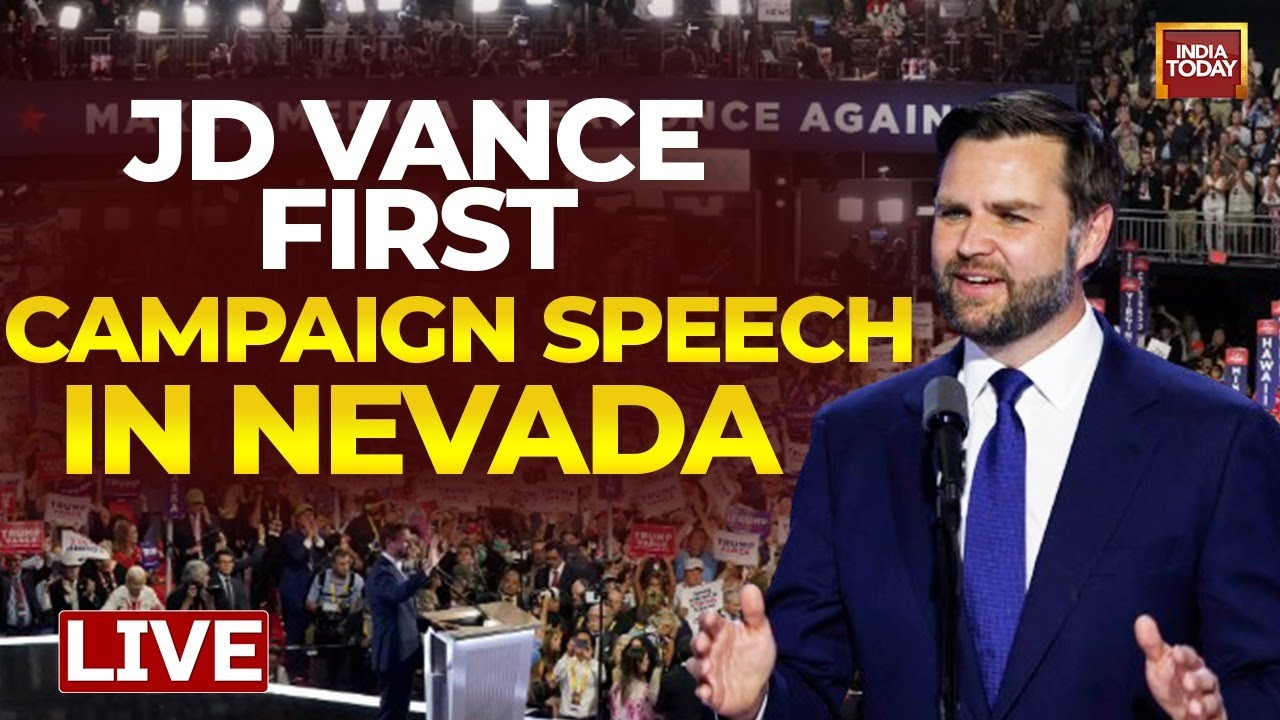 US Elections LIVE JD Vance Hold First Trump 2024 Event In Nevada JD