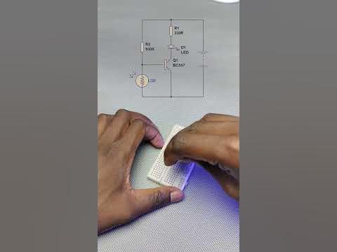 How to make a simple LDR project #electronics #circuit #ldr Circuit Diagram