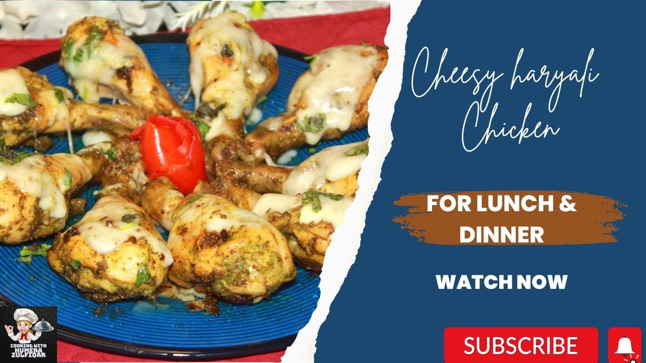 CHEESY HARYALI SMOKY CHICKEN RECIPE Urdu Hindi COOKING WITH HUMERA ZULFIQAR YouTube