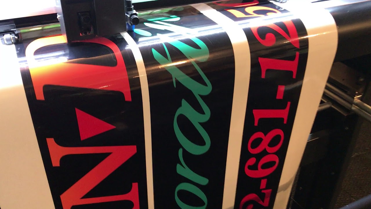 Graphtec plotter cutting 3m van graphics youtube