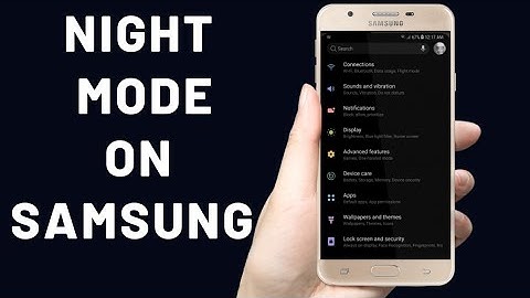how to turn on dark mode on samsung j7 prime