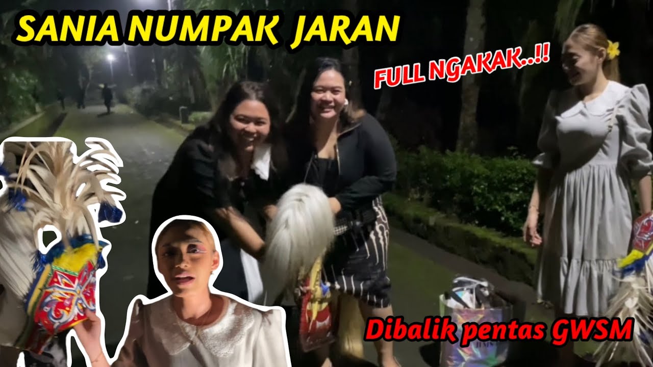 NGAKAK..!! SANIA NUMPAK JARAN || BAHAGIA EKA DAPAT KOSTUM BARU
