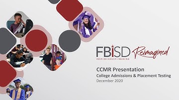 CCMR Presentation- College Admission & Placement Testing