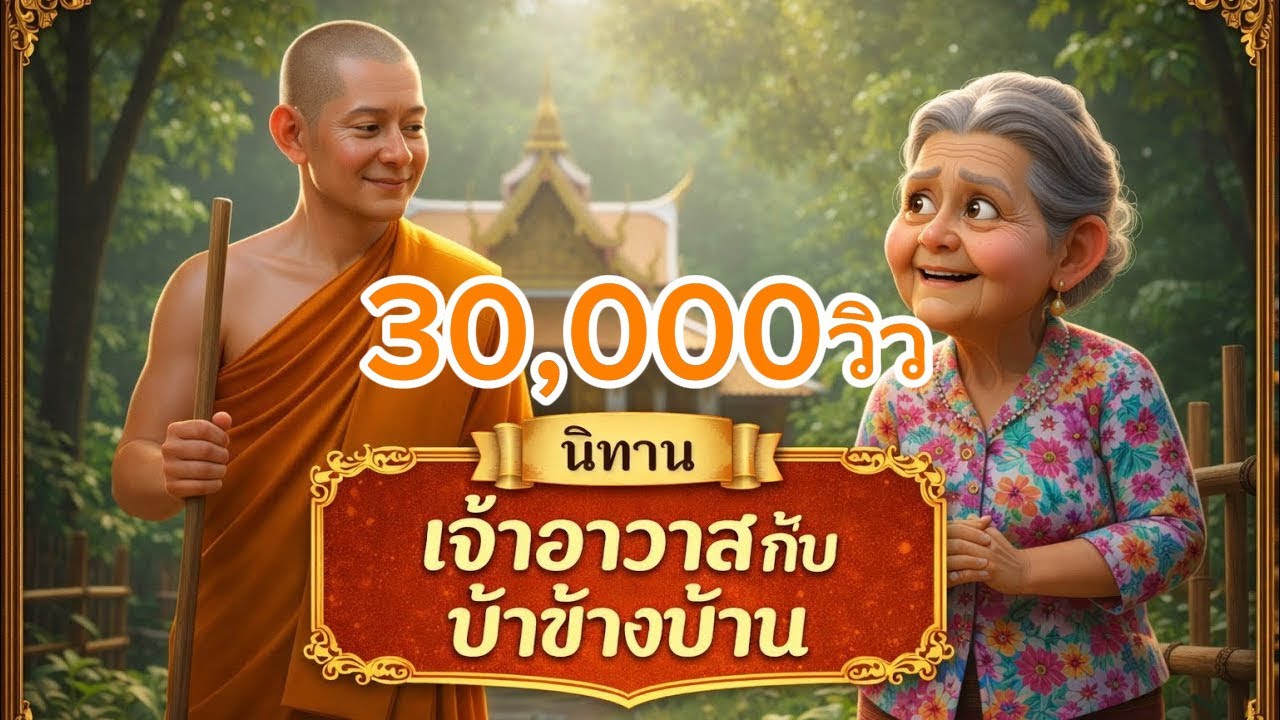 นิทาน☀️ เจ้าอาวาส กับ ป้าข้างบ้าน☀️#นิทานก่อนนอน#ป้าข้างบ้าน