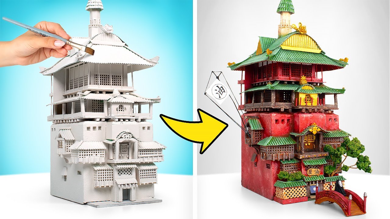 Construindo uma Casa de Banho em Miniatura do Desenho “A Viagem de Chihiro”