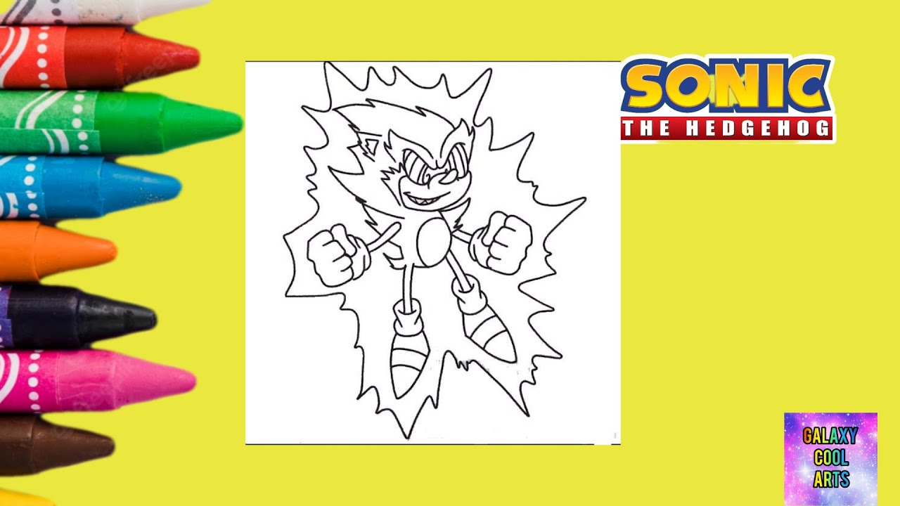 Fleetway super Sonic From Sonic 3 / Coloring Pages #coloring #sonic #asmr - YouTube
