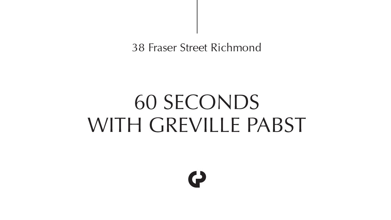 60 seconds with Greville pabst