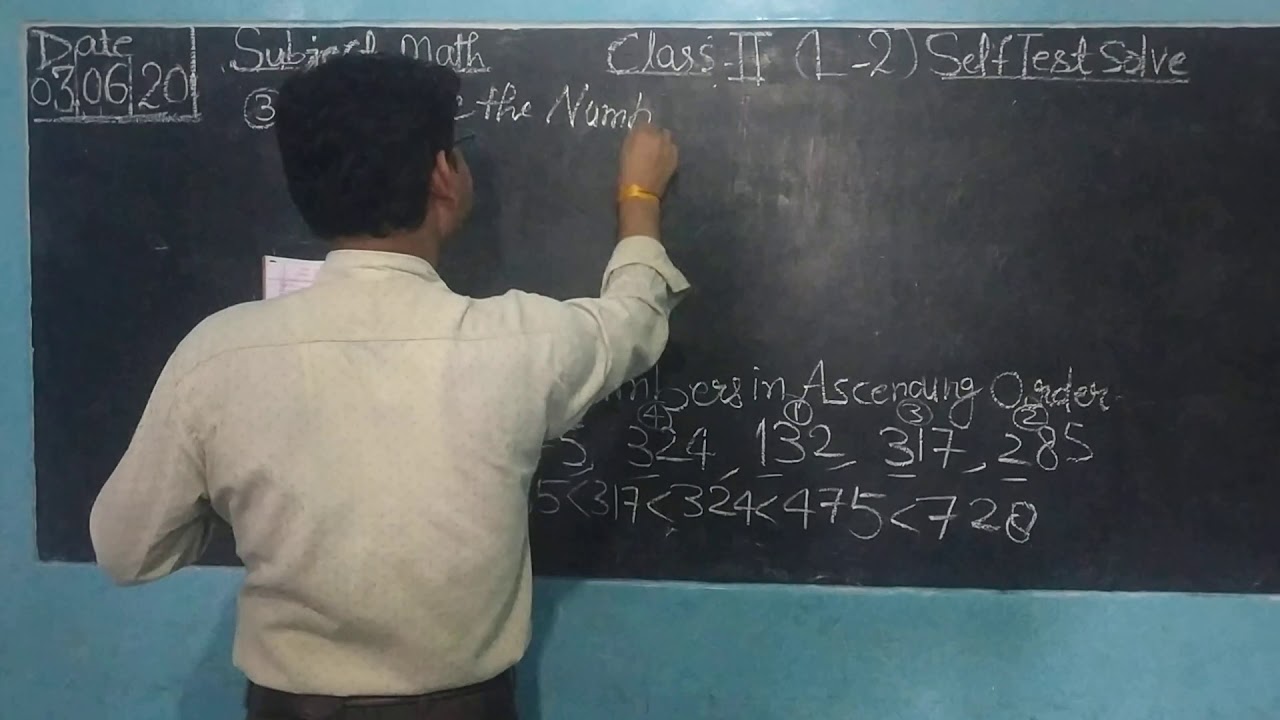 Class 2 math lesson 2 self test 2 solve - YouTube