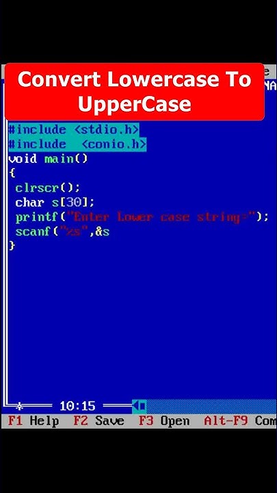 Convert a String into Lowercase to Uppercase Part 24 | C Programming # ...