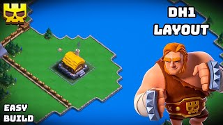 Balloon Lagoon Level 1 Base Layout | Clan Capital Base | Balloon Lagoon Base Layout - Clash Of Clans