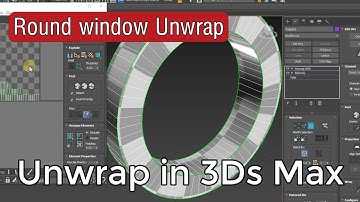 Round window Unwrap in 3Ds Max