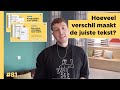 Copywriting: hoeveel verschil maakt de juiste tekst? - Smart Lab #81