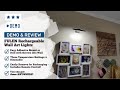 Demo &amp; Review - FULEN Rechargeable Wall Art Lights with Remote