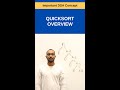 Coding Interview | QuickSort Overview #shorts #datastructures #codinginterview