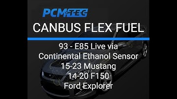 PCMTEC Mustang F150 CAN Bus Flex Fuel System