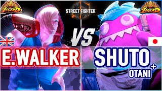 SF6 🔥 Ending Walker (Ed) vs Shuto (Blanka) & Otani (Luke) 🔥 SF6 High Level Gameplay