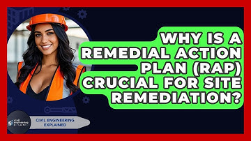 Why Is A Remedial Action Plan (RAP) Crucial For Site Remediation? - Civil Engineering Explained