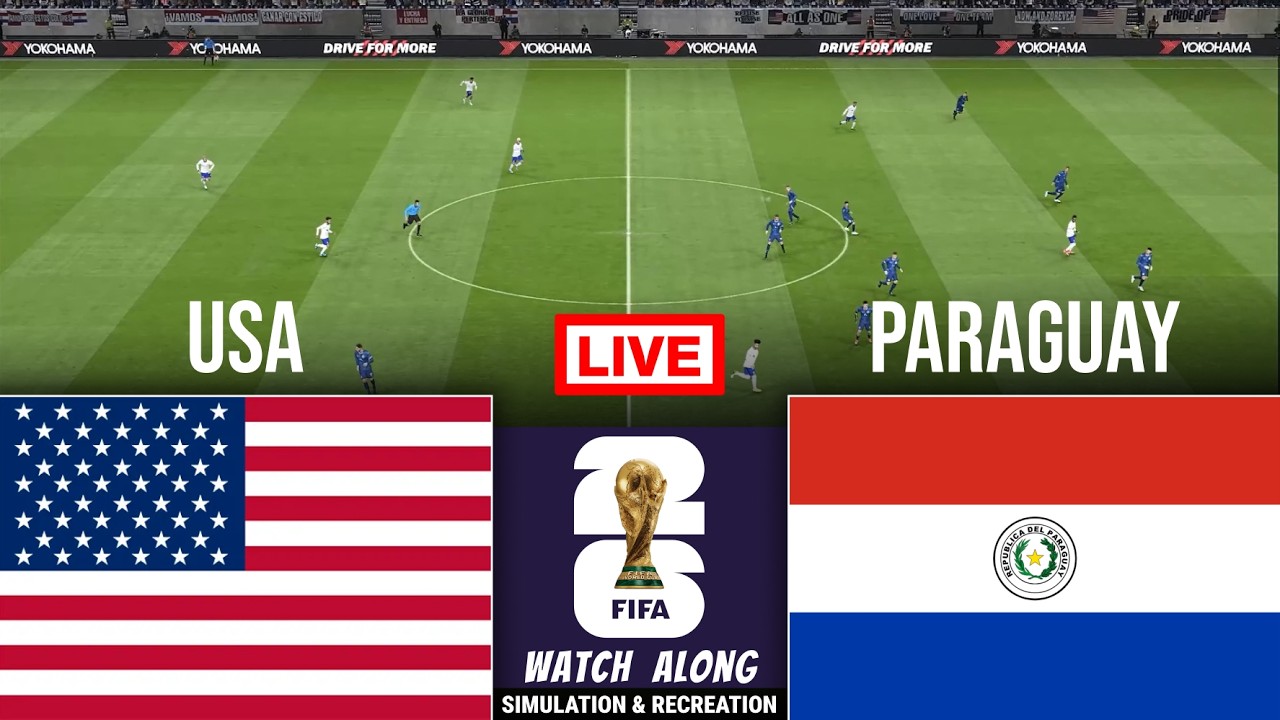 USA vs Paraguay I World Cup 2026 I Video Game Simulation