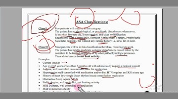 The ASA physical status classification @healtheducation2 @healthtime6469 @YourFreeTVYouTube